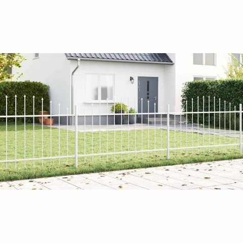 Ogrodzenie - Białe, 3.4x1 m, stal Lumarko!