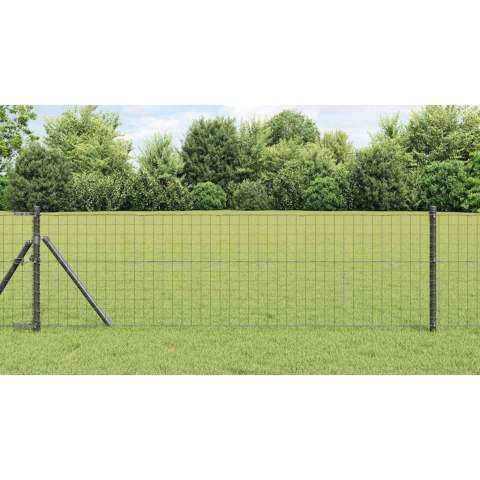 Słupki ogrodowe - 26 sztuk, szare, Ø32 mm, 80 cm, galwanizowana stal Lumarko!