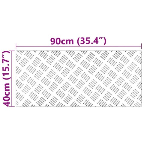 2 sztuki aluminiowych płyt z kratką, antypoślizgowe 90x40 cm Lumarko!