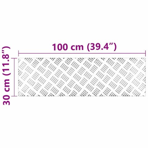 Aluminiowe Płyty Antypoślizgowe 4 szt. 100x30 cm Lumarko!