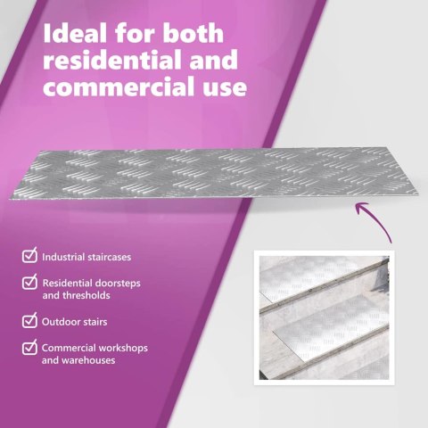 Aluminiowe Płyty Splotowe 2 szt. Antypoślizgowe 60x30 cm Lumarko!