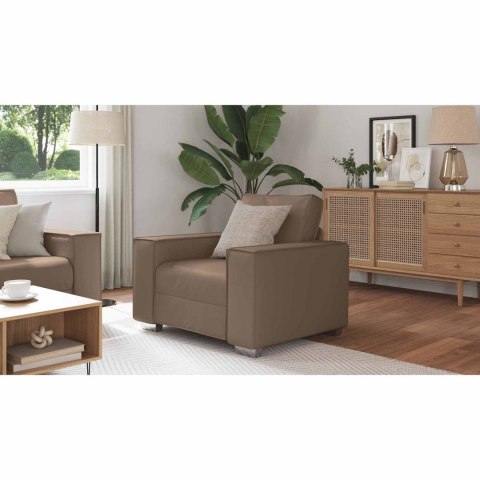 Fotel vidaXL Cappuccino 59 cm z eco-skóry Lumarko!