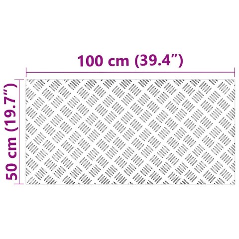 Płyty aluminiowe w kratkę 2 szt. Antypoślizgowe 100x50 cm Lumarko!