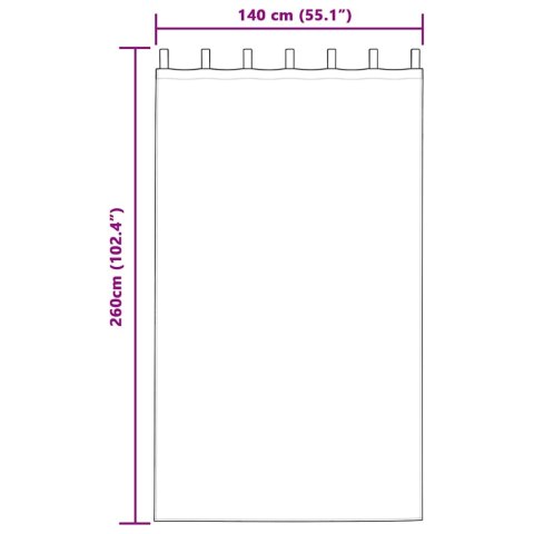 Zasłona z zasłonami 2 pcs Szary 260 x 140 cm Aksamit Lumarko!