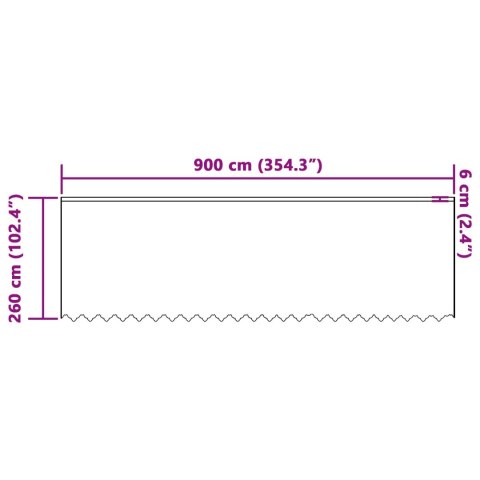 Zasłony z zasłonami Kwiatowy Biały 900 x 260 cm Poliester Lumarko!