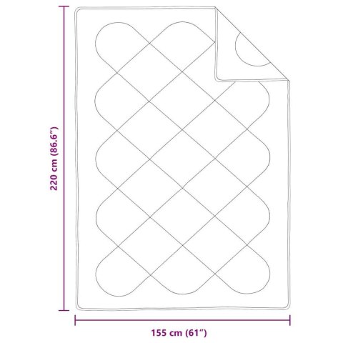 Koce i Kołdry Biały 155 x 220 cm Mikrofibra Lumarko!