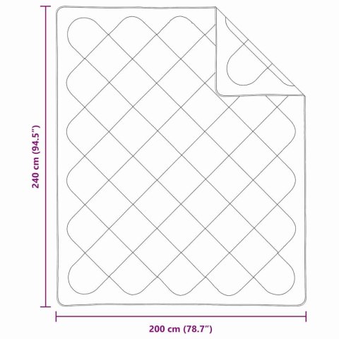 Koce i kołdry Biały 240 x 200 cm Mikrofibra Lumarko!