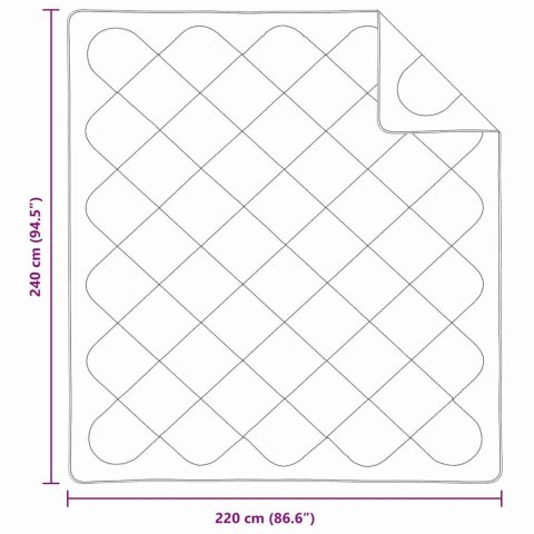 Koce i kołdry Biały 240 x 220 cm Mikrofibra Lumarko!