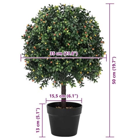 Kula Boxwood Zielony 35 x 35 x 50 cm Z tworzywa sztucznego