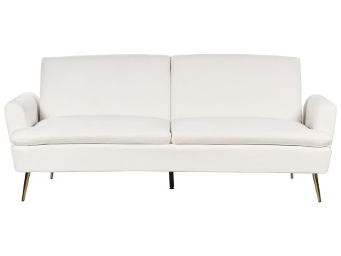 Sofa rozkładana welurowa czarna VETTRE