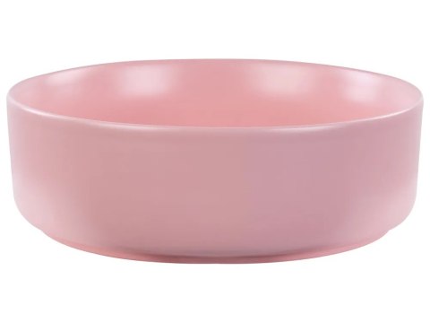 Umywalka nablatowa ceramiczna ⌀ 37 cm niebieska GUDAR