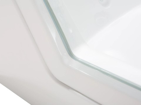 Wanna LED z hydromasażem 153 cm biała SAMANA