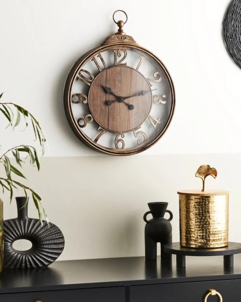 Zegar ścienny SALVAN 20 cm Metal Jasnozielony