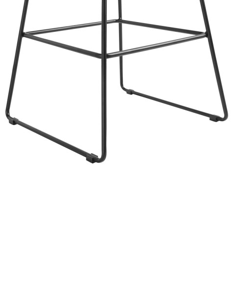 Zestaw 2 krzeseł barowych PRESTON Metal Czarny