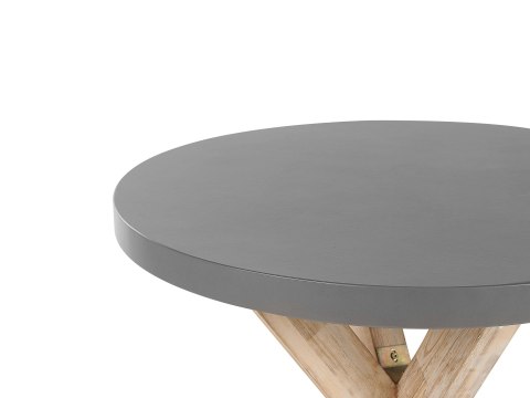 Zestaw ogrodowy dla 4 osób OLBIA z poduszkami Beton Czarny