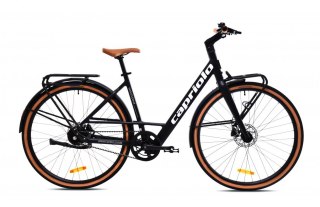Rower elektryczny Capriolo E-CITY BELT DRIVE 28" czarny - szary