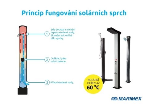 Prysznic solarny Marimex UNO 20 l STYLE niebieski