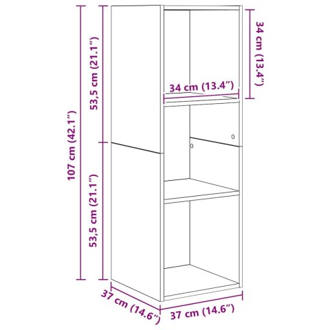 Zestaw szafek RTV 2 pcs dąb artisan 37 x 37 x 142.5 cm Lumarko!