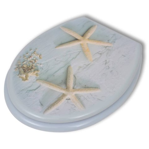  Deska klozetowa, MDF, wzór w rozgwiazdy Lumarko!