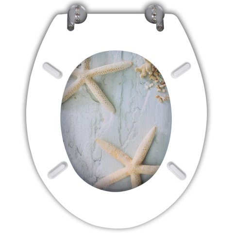  Deska klozetowa, MDF, wzór w rozgwiazdy Lumarko!