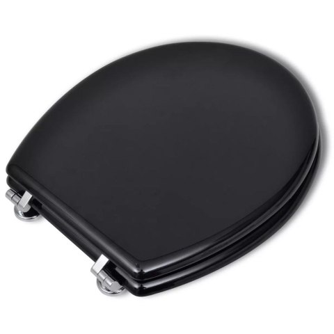  Deska klozetowa, prosty design, MDF, czarna Lumarko!