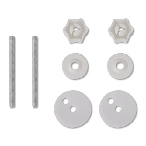  Deska klozetowa z funkcją cichego zamykania, MDF, biała Lumarko!