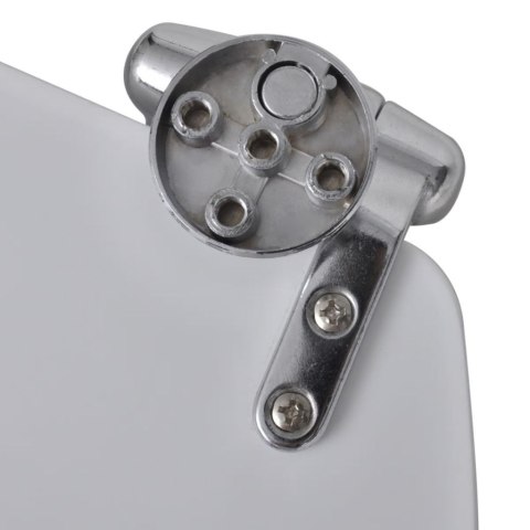  Deska klozetowa z funkcją cichego zamykania, MDF, biała Lumarko!