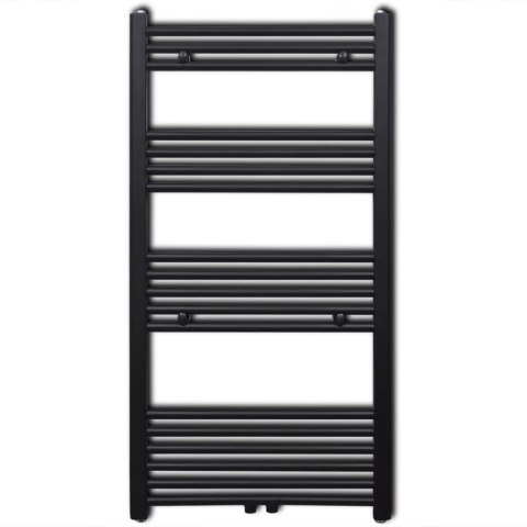  Grzejnik łazienkowy, prosty 600 x 1160 mm, czarny Lumarko!