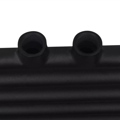  Grzejnik łazienkowy, prosty 600 x 764 mm, czarny Lumarko!