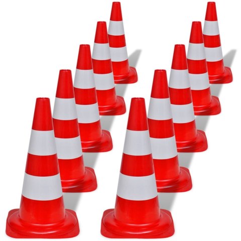  Odblaskowe pachołki drogowe czerwono-białe 50 cm  Lumarko!