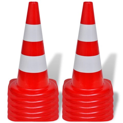  Odblaskowe pachołki drogowe czerwono-białe 50 cm  Lumarko!