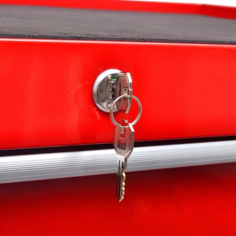  Wózek narzędziowy/warsztatowy z 5 szufladami, czerwony Lumarko!