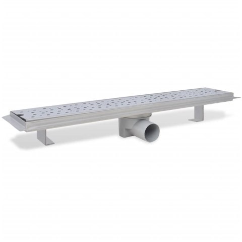  Kratka odpływowa, liniowa, 630x140 mm, wzór w kropki, stal nierdzewna Lumarko!