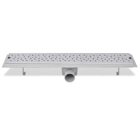  Kratka odpływowa, liniowa, 630x140 mm, wzór w kropki, stal nierdzewna Lumarko!