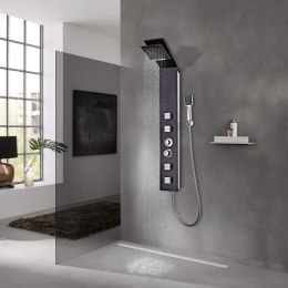 Lumarko Panel prysznicowy, szklany, brązowy