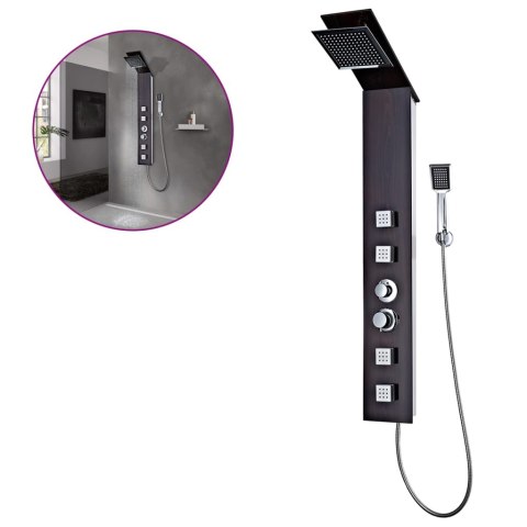  Panel prysznicowy, szklany, brązowy Lumarko!