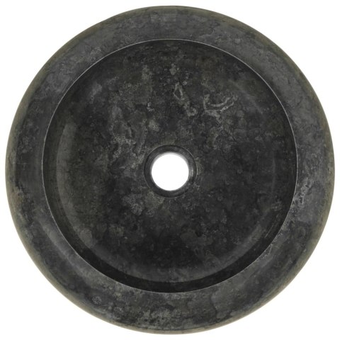  Umywalka, 40 x 12 cm, marmurowa, czarna Lumarko!