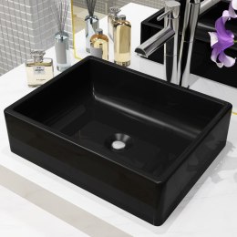  Umywalka ceramiczna, prostokątna, 41x30x12 cm, czarna Lumarko!