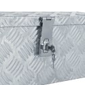  Aluminiowa skrzynia, 48,5 x 14 x 20 cm, srebrna Lumarko!