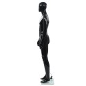 Manekin męski ze szklaną podstawą, czarny, błyszczący, 185 cm Lumarko!