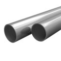  Rury ze stali nierdzewnej, 2 szt., okrągłe, V2A, 2 m, 70x1,8mm  Lumarko!