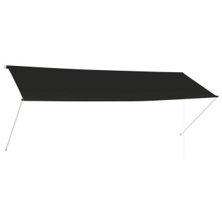  Markiza zwijana, 350 x 150 cm, antracytowa Lumarko!