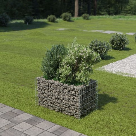  Podwyższona donica gabionowa, galwanizowana stal, 90x50x50 cm Lumarko!