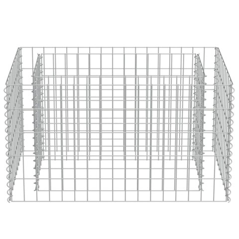  Podwyższona donica gabionowa, galwanizowana stal, 90x50x50 cm Lumarko!