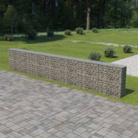  Ściana gabionowa z pokrywami, galwanizowana stal, 600x30x100 cm Lumarko!