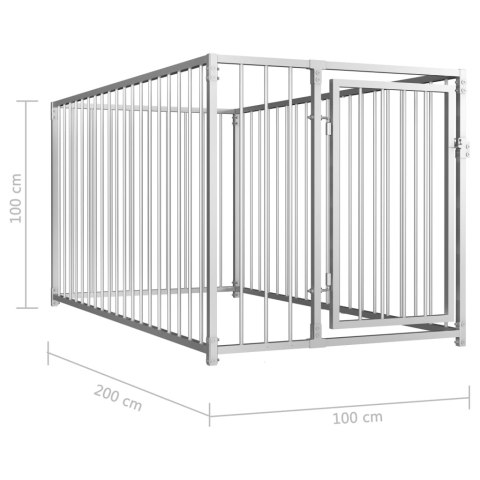  Kojec dla psa, 100 x 200 x 100 cm Lumarko!