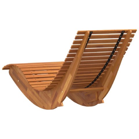 VidaXL Leżaki bujane, 2 szt., lite drewno akacjowe