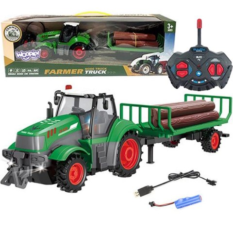 Traktor z Przyczepą na Pilota Sterowany RC - Skala 1:24 Lumarko!