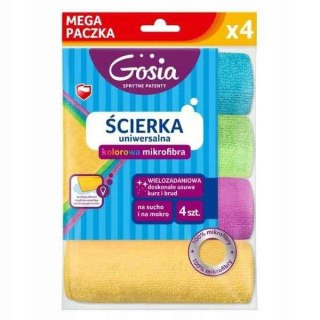 Gosia Ściereczki Z Mikrofibry Uniwersalne Multipack 30x30 4szt. 9123..