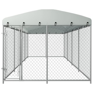  Kojec dla psa z zadaszeniem, 8 x 4 x 2 m Lumarko!